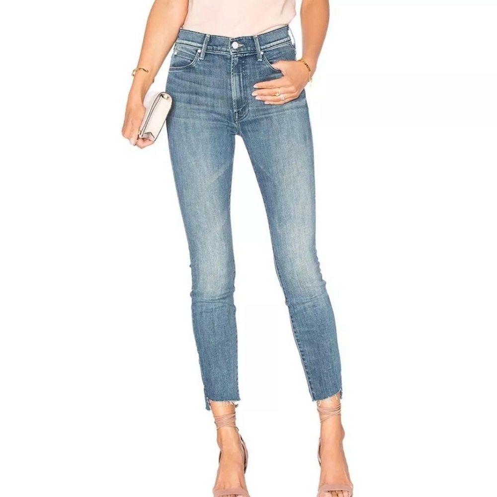 NWT MOTHER Denim Jeans Stunner Zip Ankle Step Fray GOOD GIRLS DO 26
